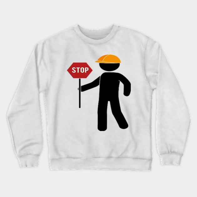 Stop Crewneck Sweatshirt by LOTFIS STYLE